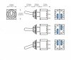 Switch toggle (on-on-on) Black HQ